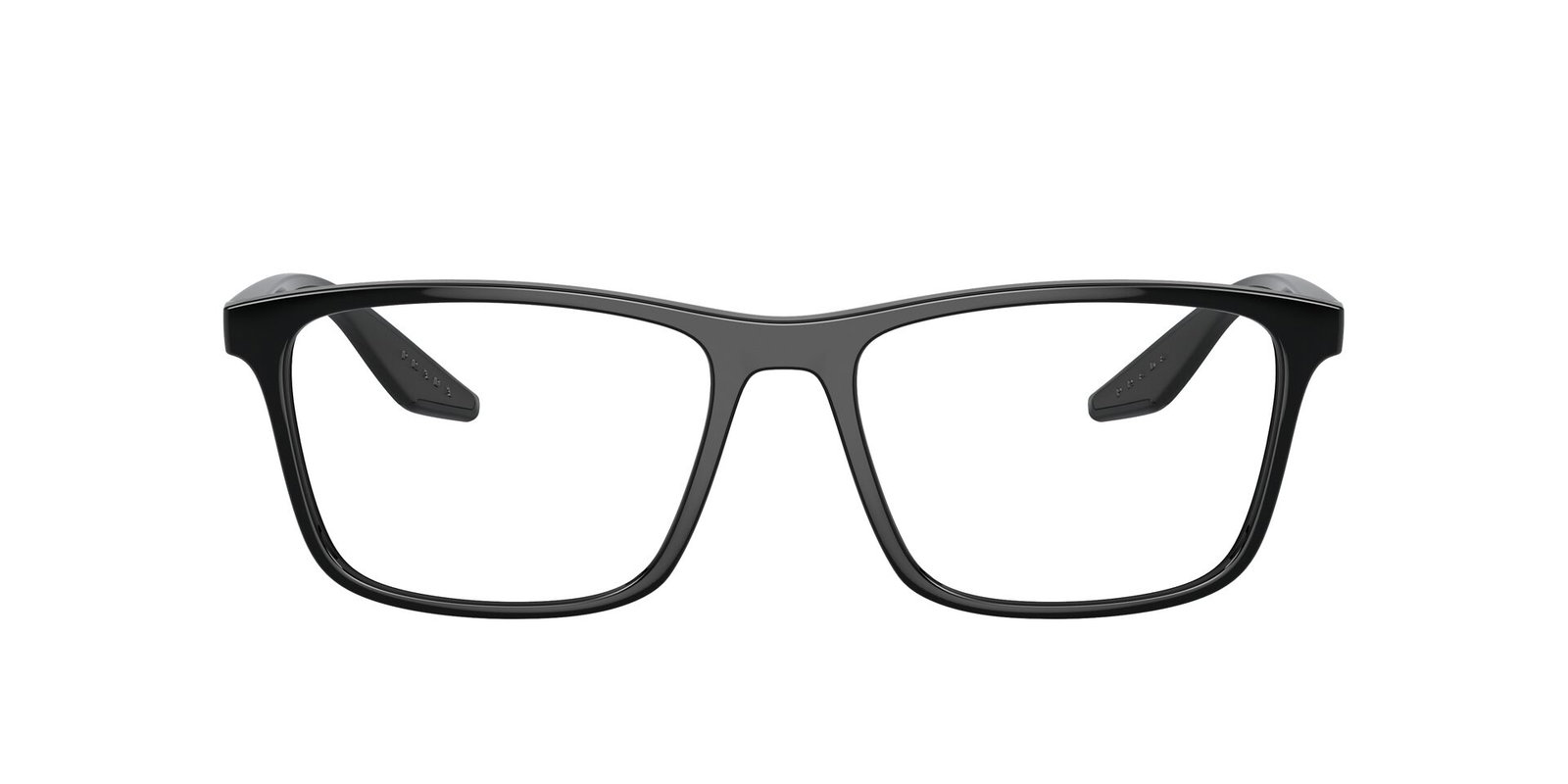 Das Bild zeigt die Prada Linea Rossa Fassung PS01QV  1AB1O1 von vorne.